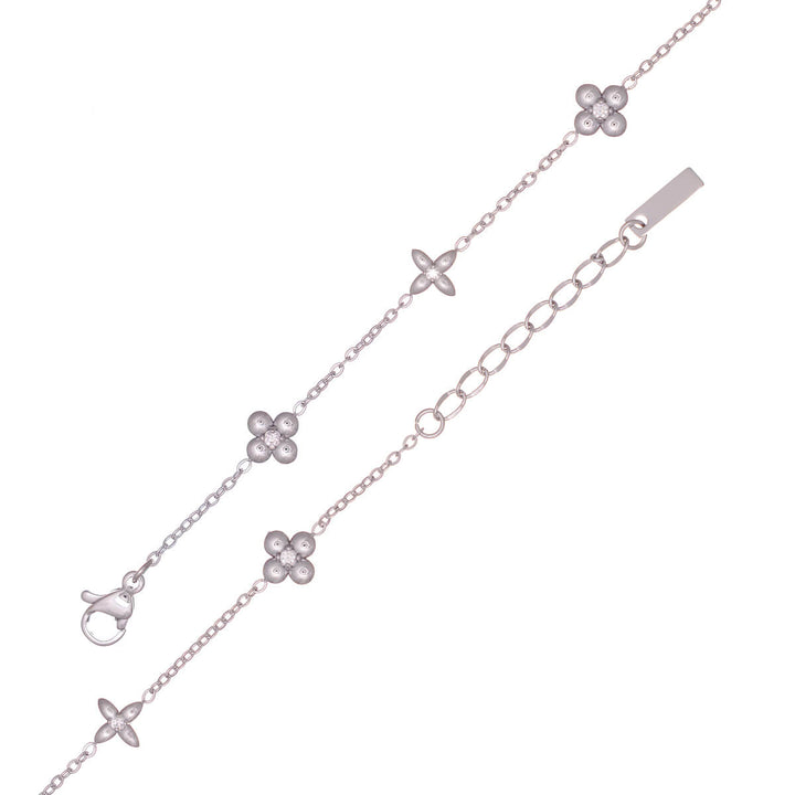 Delicate bracelet with zirconia stones (316L steel)