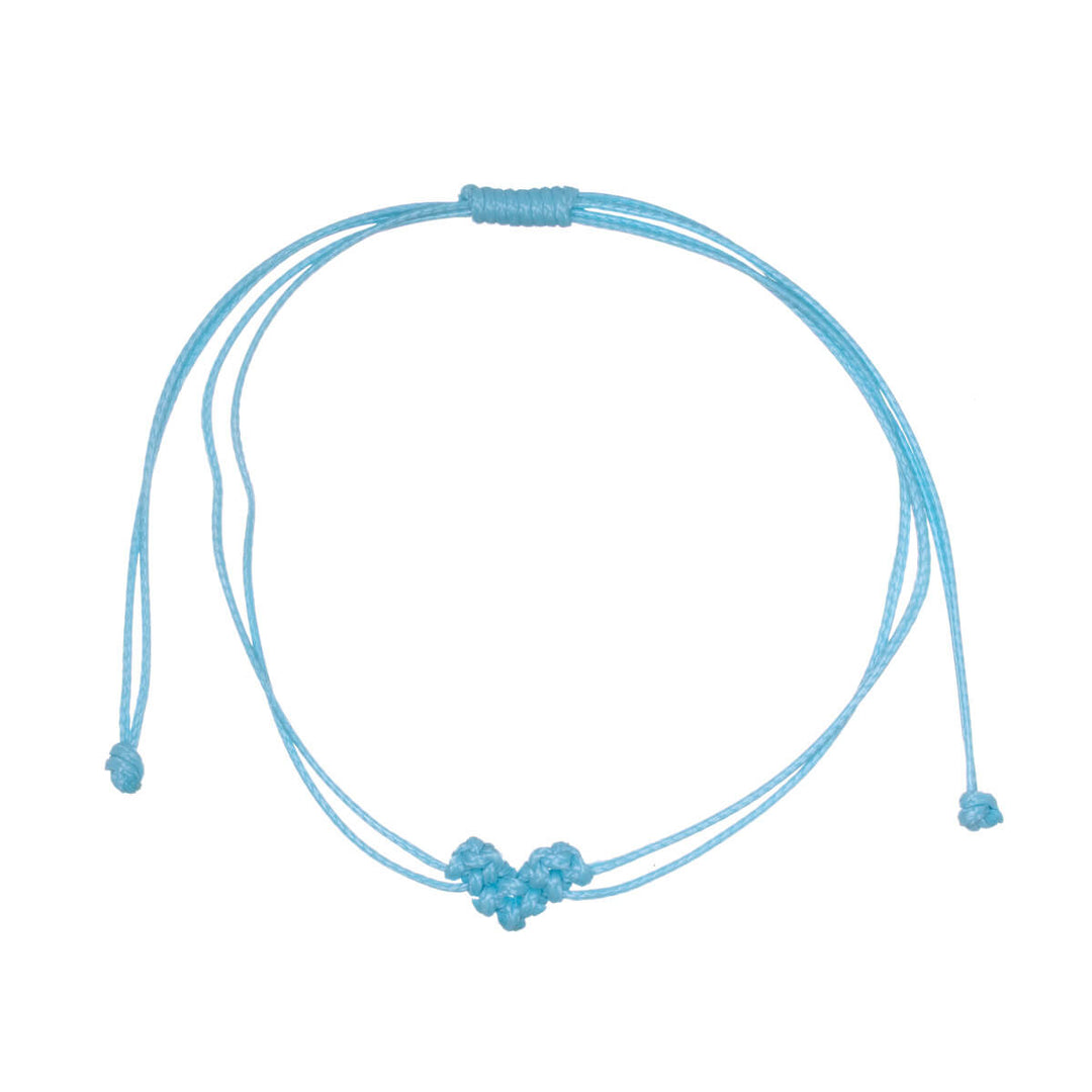 Adjustable heart-shaped bracelet
