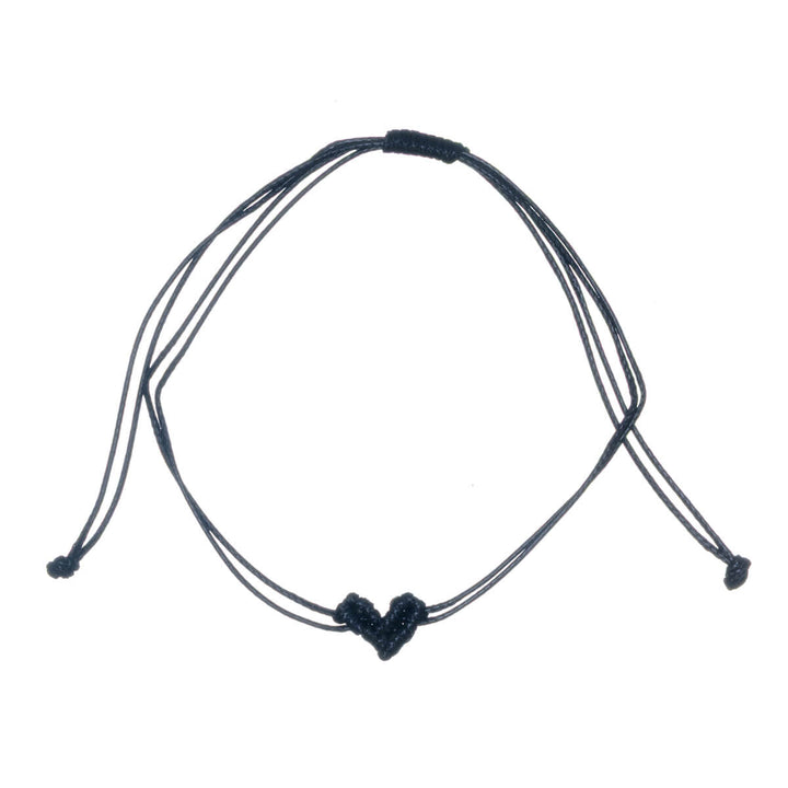 Adjustable heart-shaped bracelet