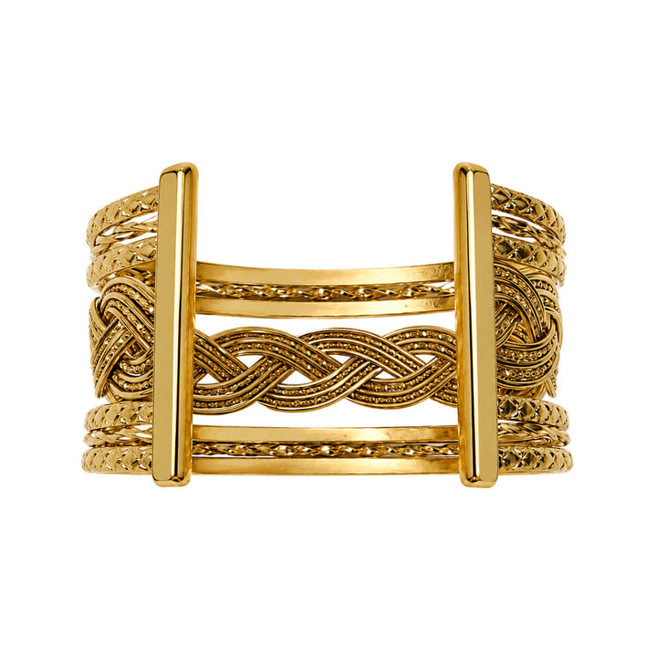 Breites, gemustertes Armband (Edelstahl 316L)