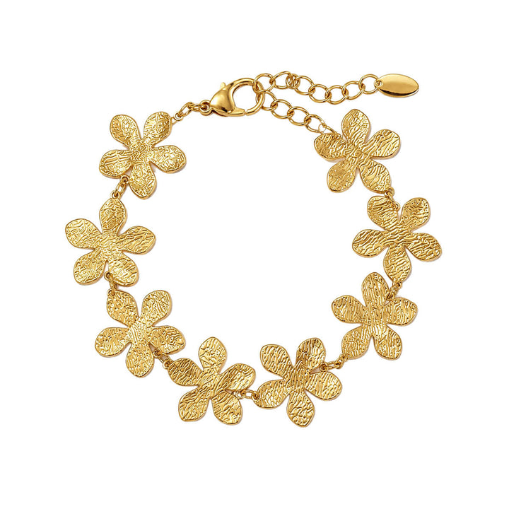 Blumenarmband aus Stahl (Edelstahl 316L)