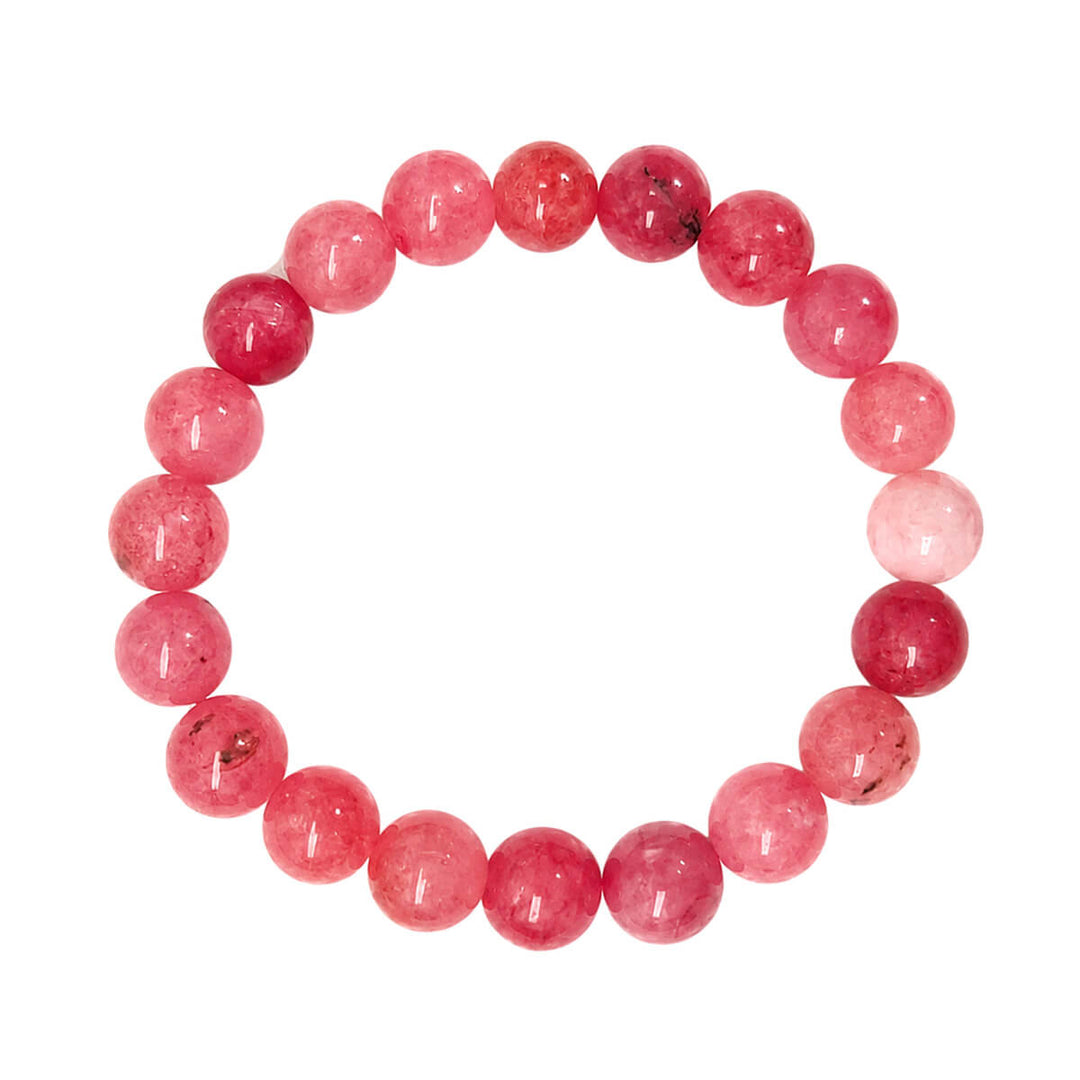 Elastisches Armband mit Steinperlen, 10 mm