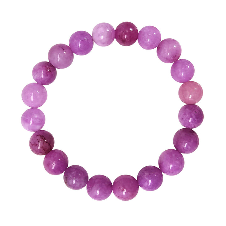 Elastisches Armband mit Steinperlen, 10 mm