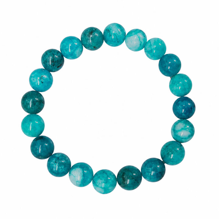 Elastisches Armband mit Steinperlen, 10 mm