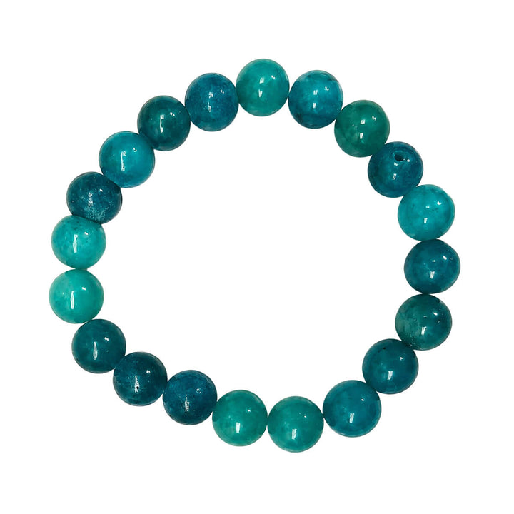 Elastisches Armband mit Steinperlen, 10 mm