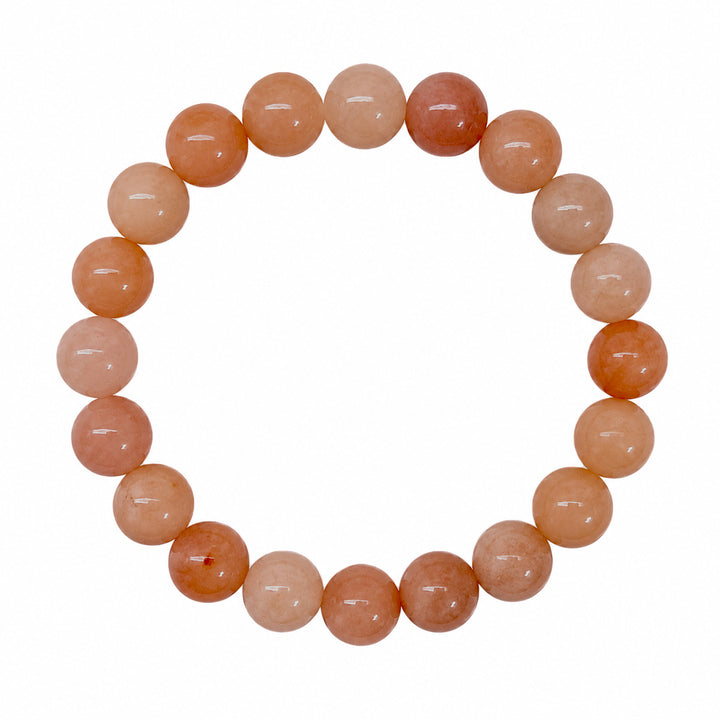 Elastisches Armband mit Steinperlen, 10 mm