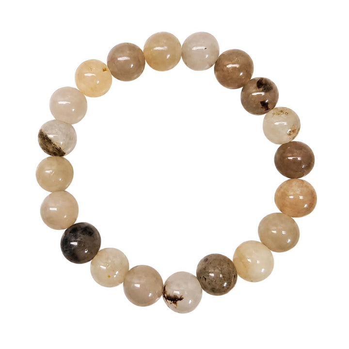 Elastisches Armband mit Steinperlen, 10 mm