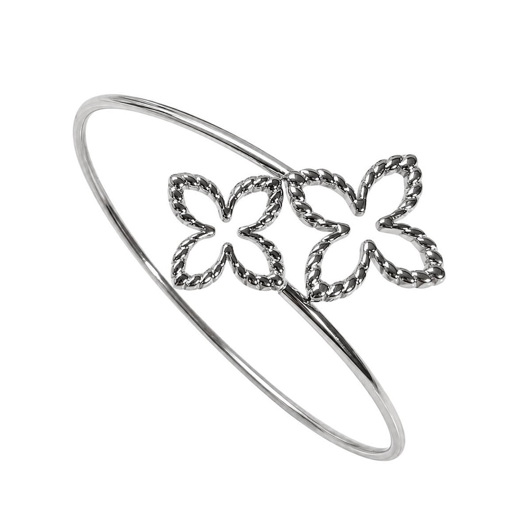 Flexibles Vierblättriges Kleeblatt-Armband (Edelstahl 316L)