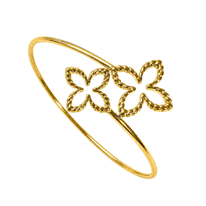 Flexibles Vierblättriges Kleeblatt-Armband (Edelstahl 316L)