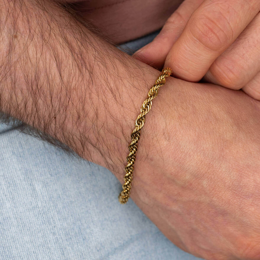 Köysiketju rannekoru cordell ketju 6mm 22cm (Teräs 316L)