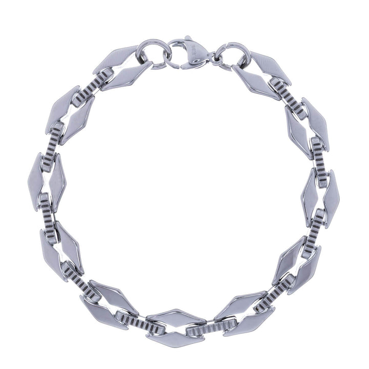 Steel bracelet hexa 21cm (Steel 316L)