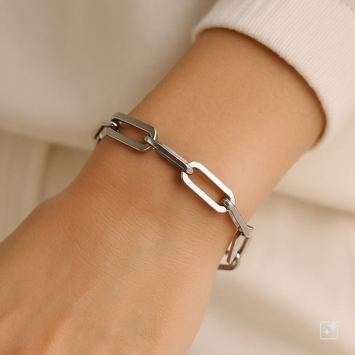 Armband i stålkabel 8 mm 23 cm (316L-stål)