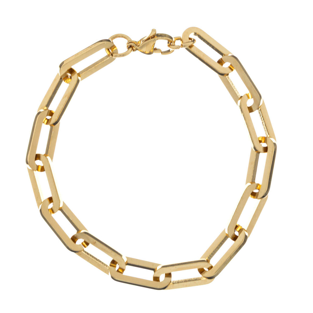 Armband i stålkabel 8 mm 23 cm (316L-stål)