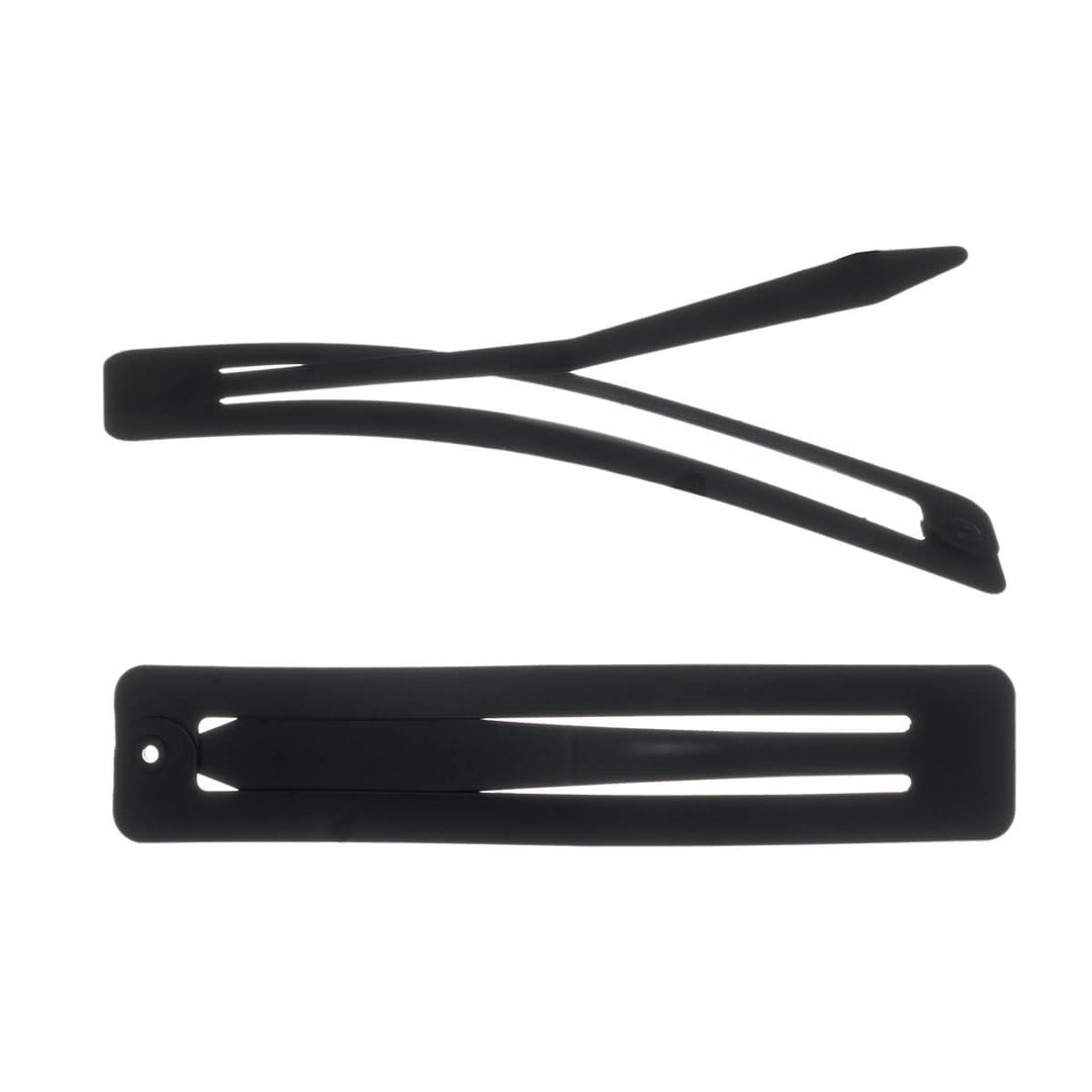 Long snap-on hair clip snap clips, 2-pack, 6.9 cm