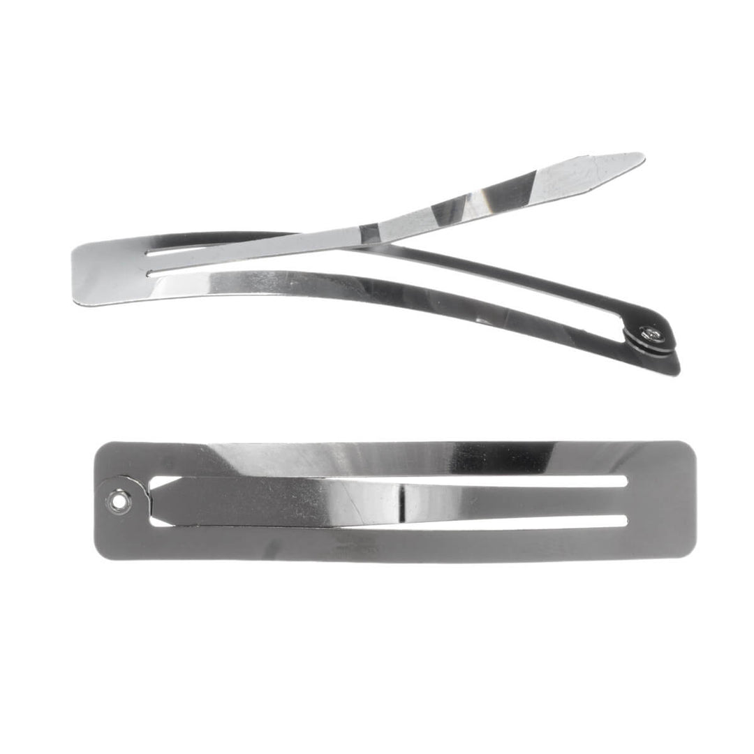 Long snap-on hair clip snap clips, 2-pack, 6.9 cm