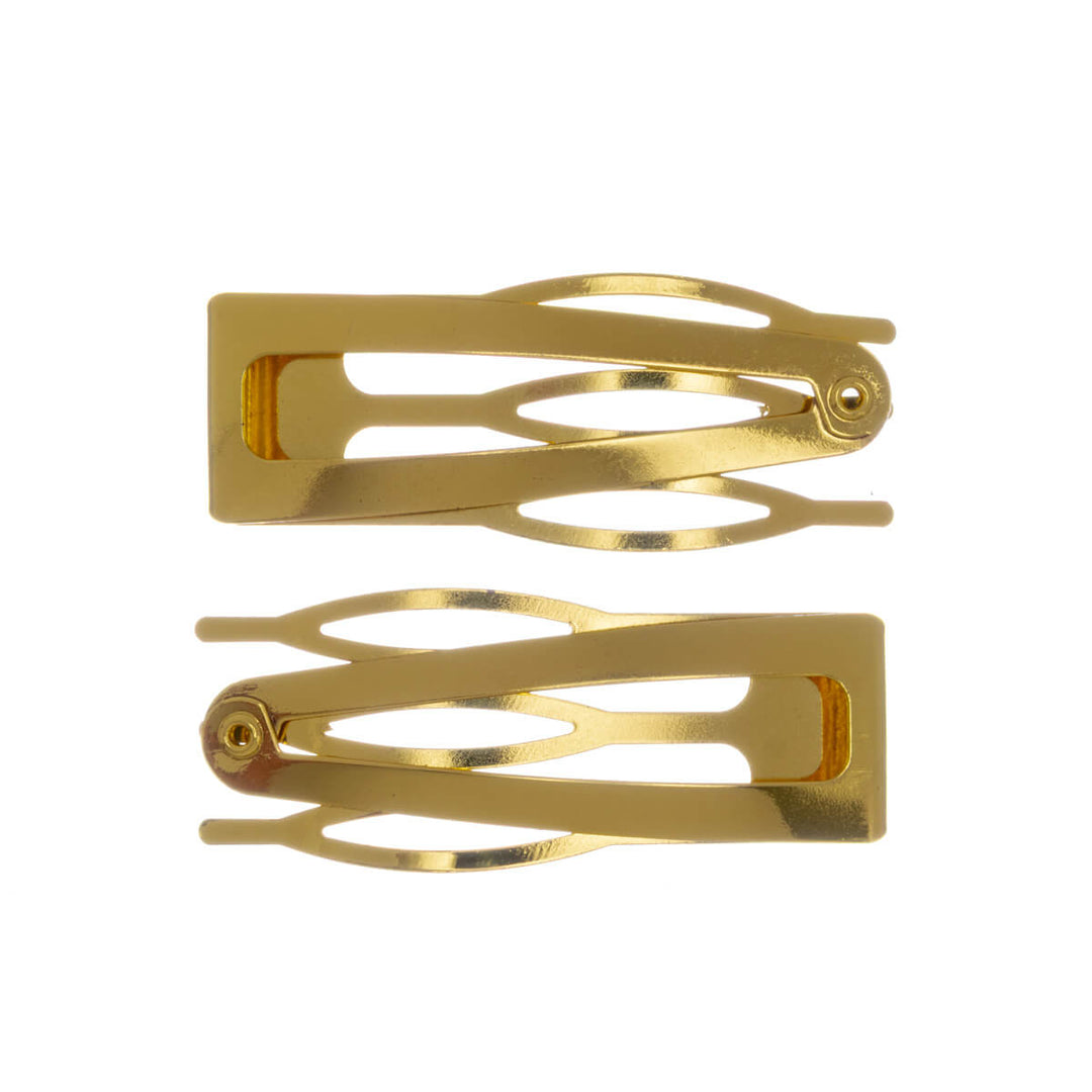Comb-style snap-on hair clip snap clips, 2-pack