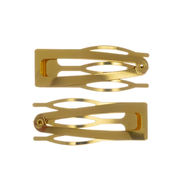 Comb-style snap-on hair clip snap clips, 2-pack