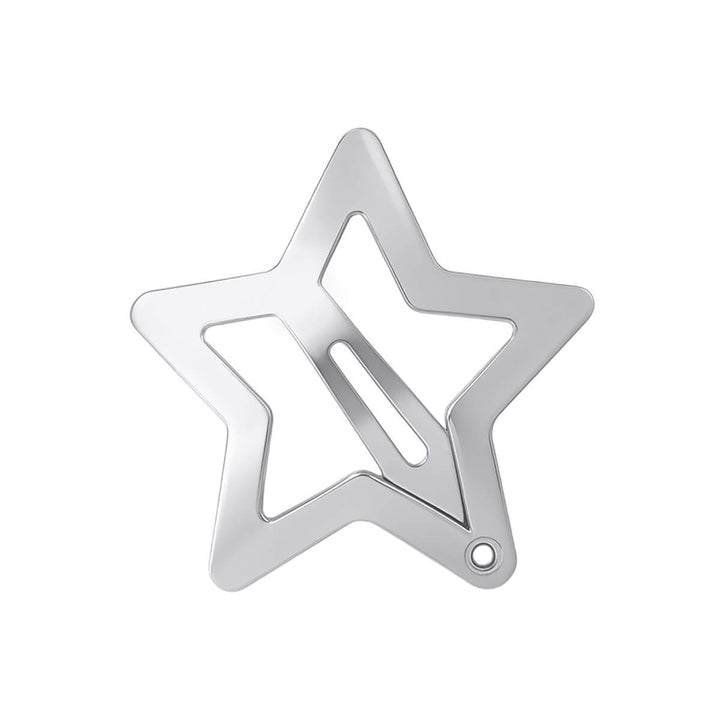 Tähti clik clak napsautettava hiusklipsi 4kpl