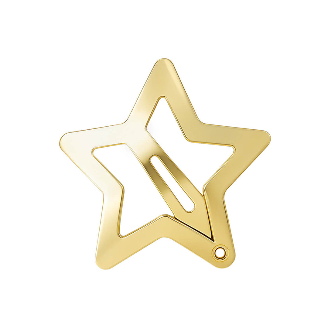 Tähti clik clak napsautettava hiusklipsi 4kpl