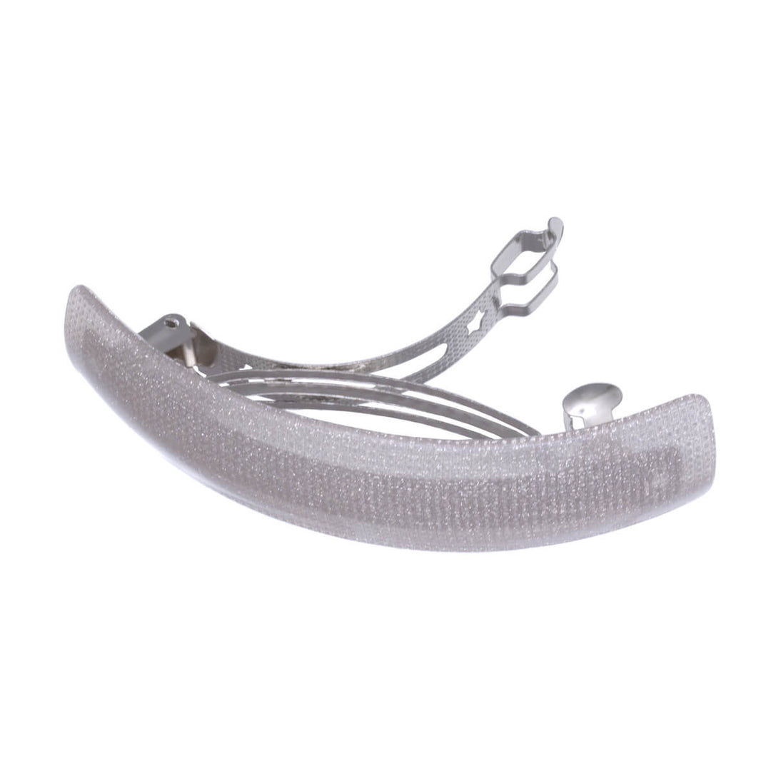 Shiny curved hair clip