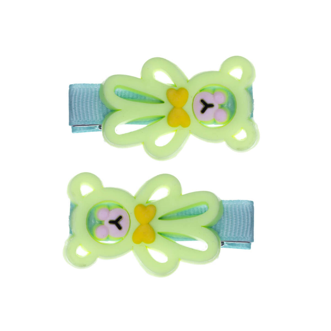 Children's hair clip teddy bear 2pcs