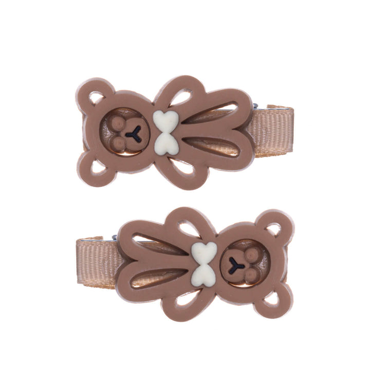 Children's hair clip teddy bear 2pcs