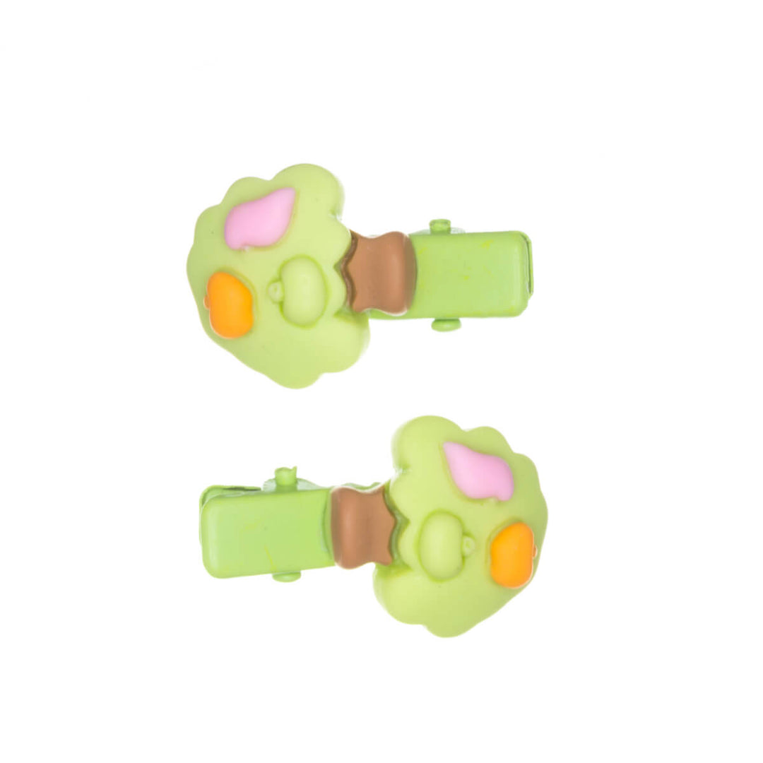 Children's hair clip small figurines 2pcs