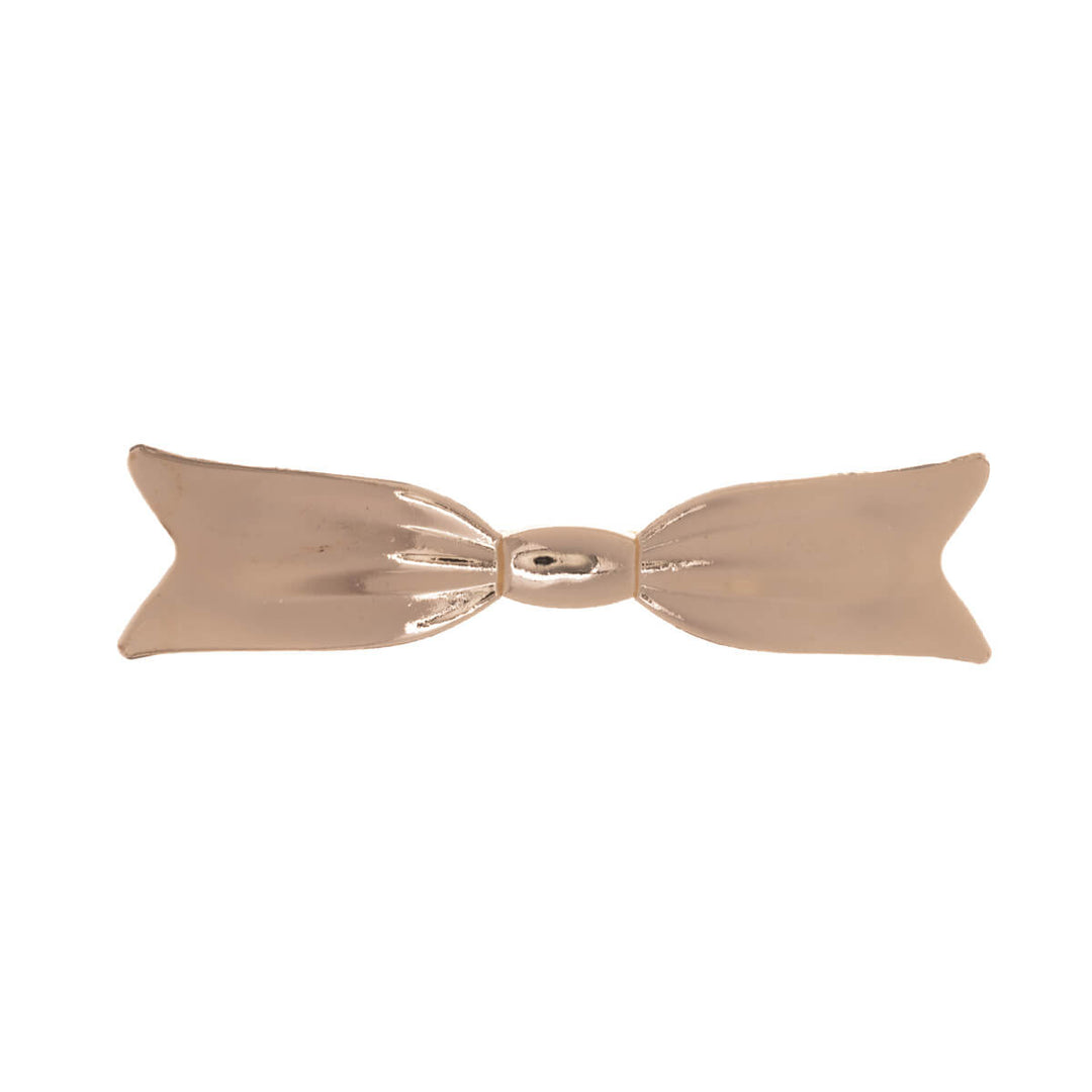 Metallic bow tie hair clip