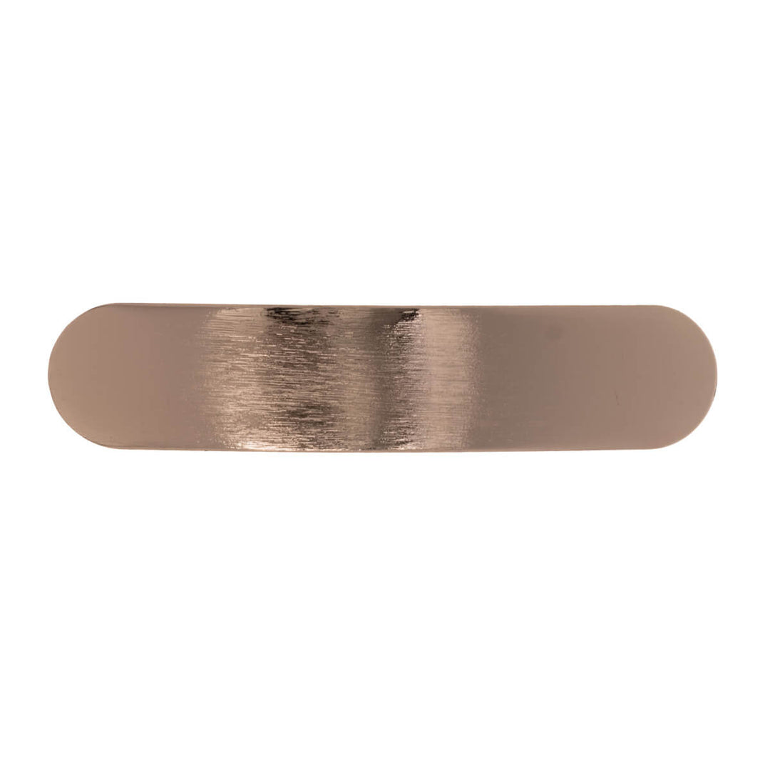 Metal brushed hair clip