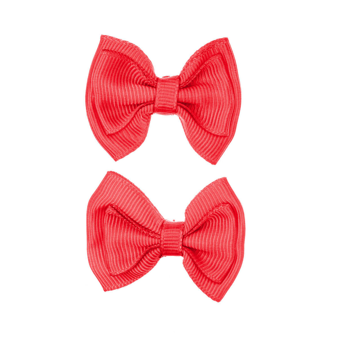 Monochrome bow tie hair clip 2pcs