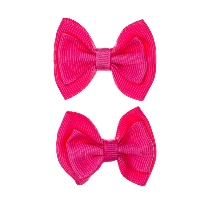 Monochrome bow tie hair clip 2pcs