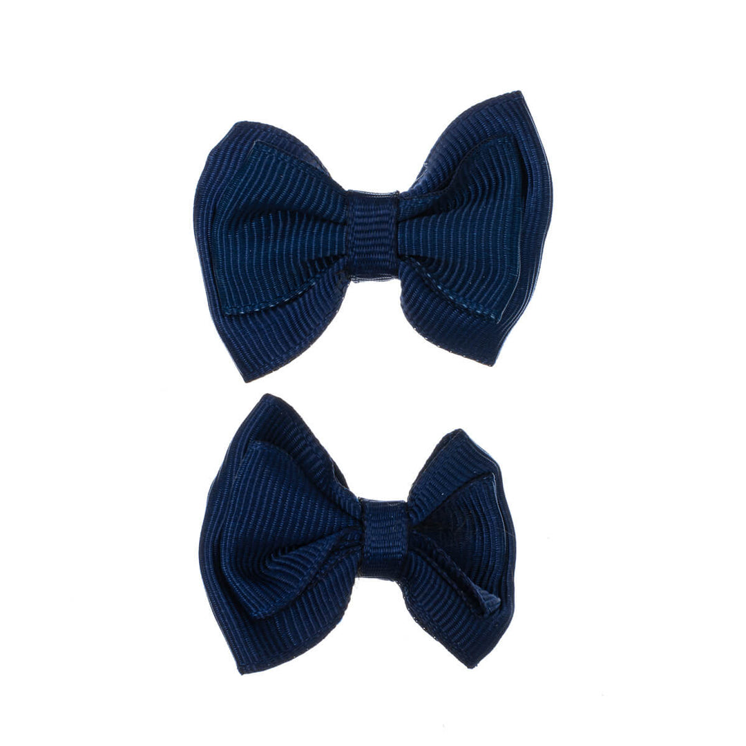 Monochrome bow tie hair clip 2pcs