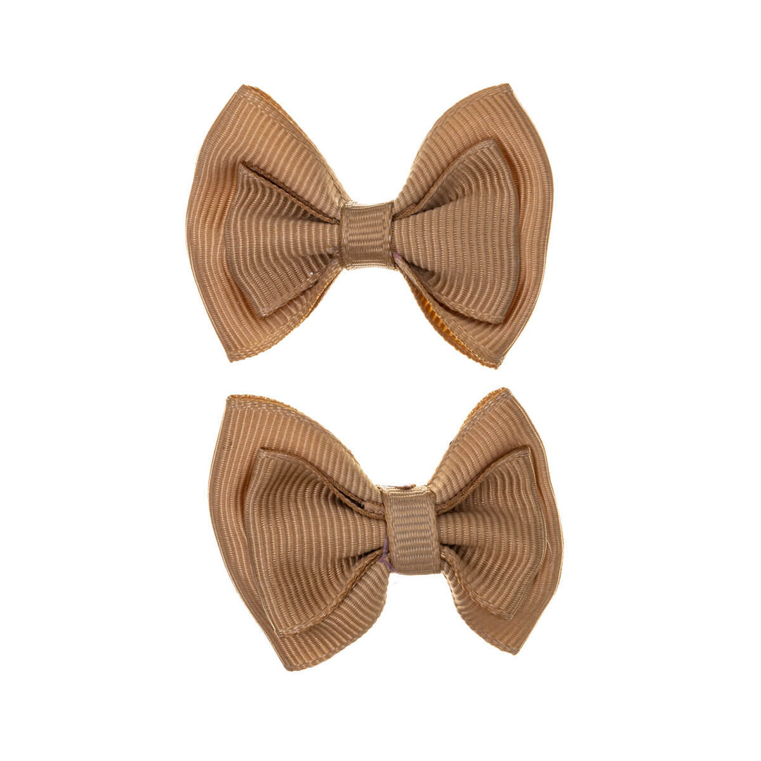 Monochrome bow tie hair clip 2pcs