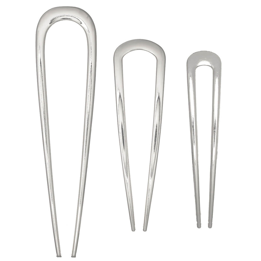 Metal safety pins, 3 pcs
