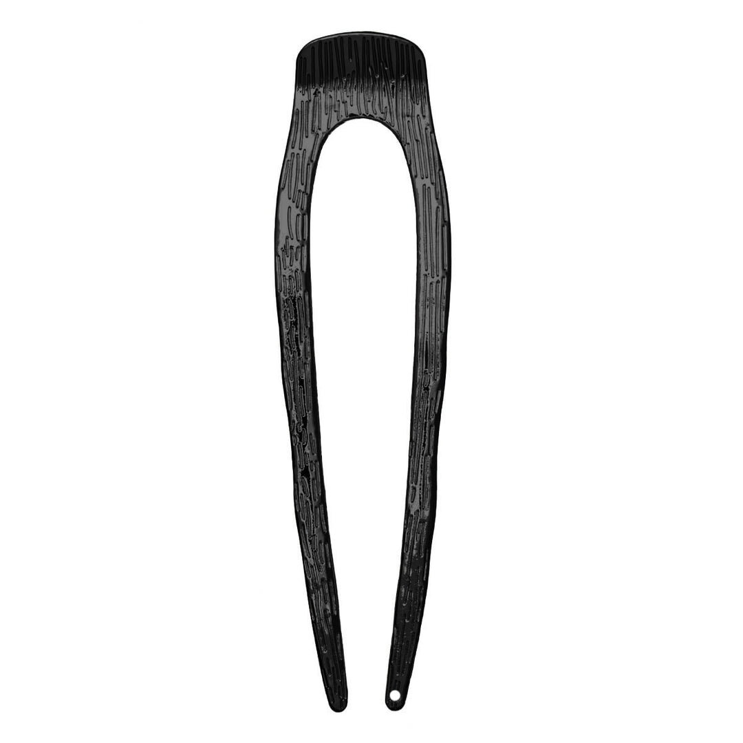 Metallisch gemustert French hair pin Französische Haarnadel 13cm