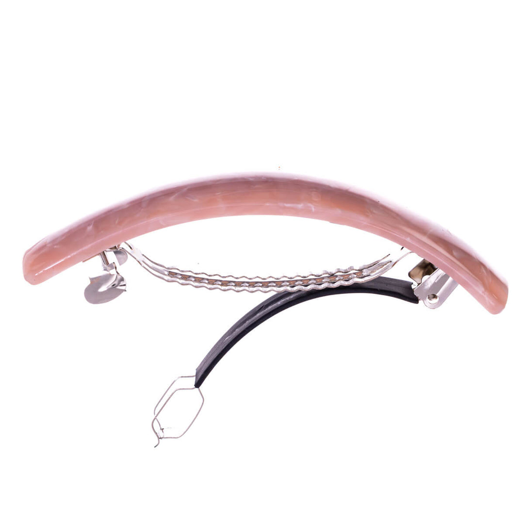 Glitzernde, gebogene, rechteckige Haarspange, 9 cm