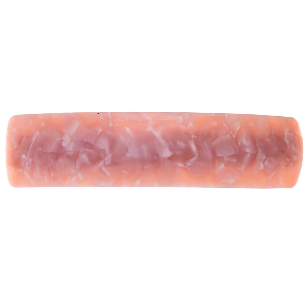 Glitzernde, gebogene, rechteckige Haarspange, 9 cm