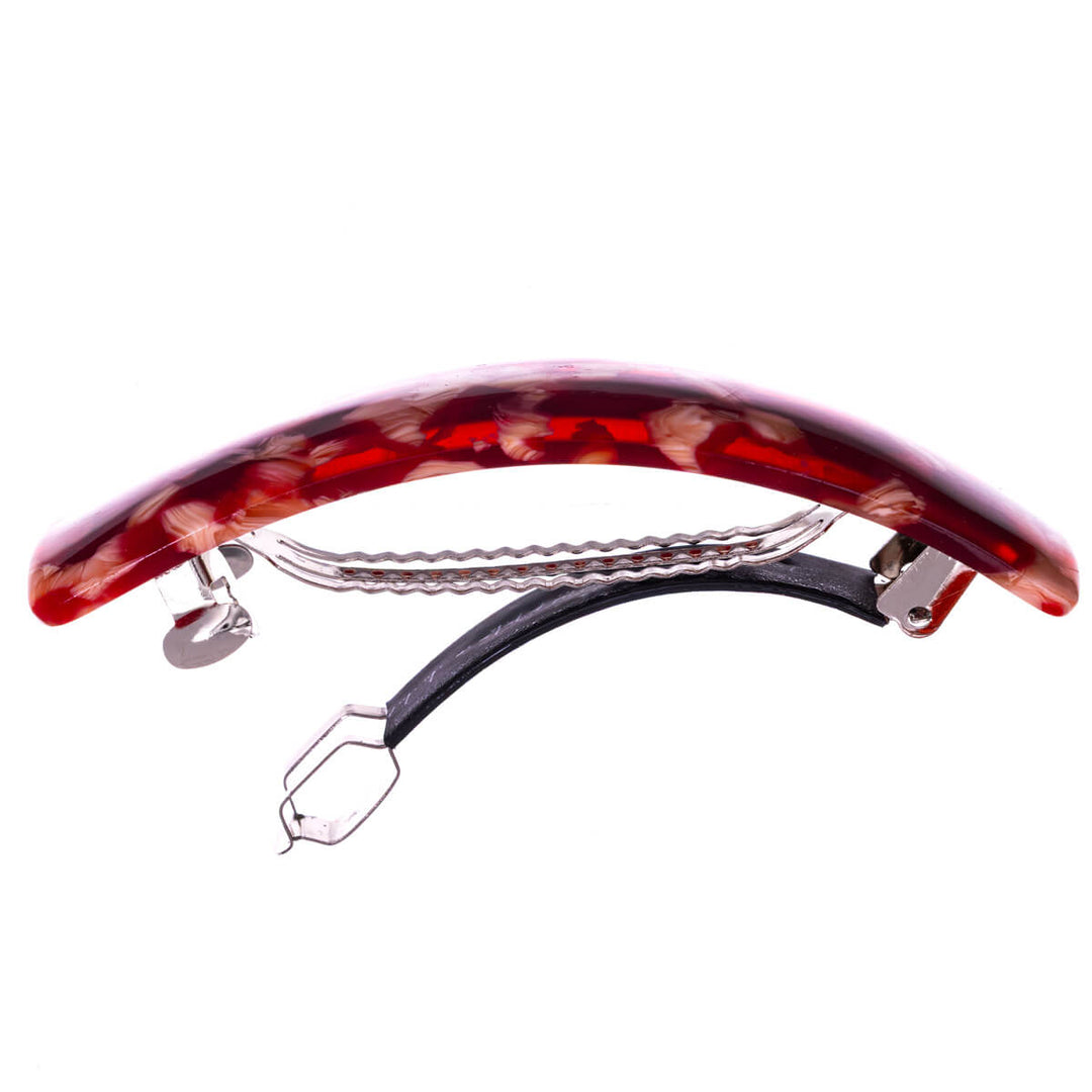 Kuviollinen kaareva suorakulmainen hiussolki 9cm