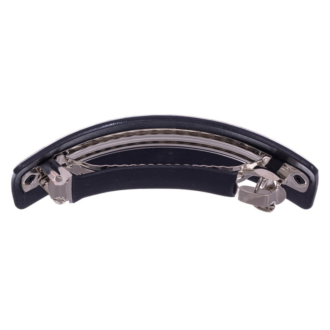 Kaareva suorakulmainen hiussolki geometrinen kuviointi 9cm