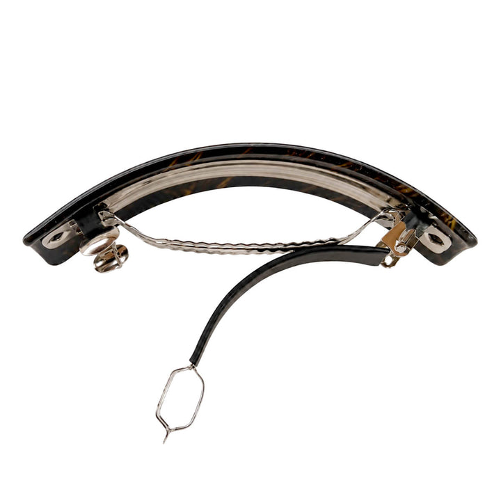 Geflochtene, gebogene, rechteckige Haarspange, 9 cm