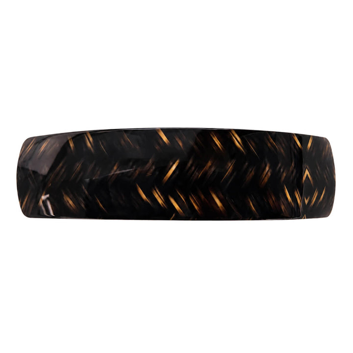 Geflochtene, gebogene, rechteckige Haarspange, 9 cm