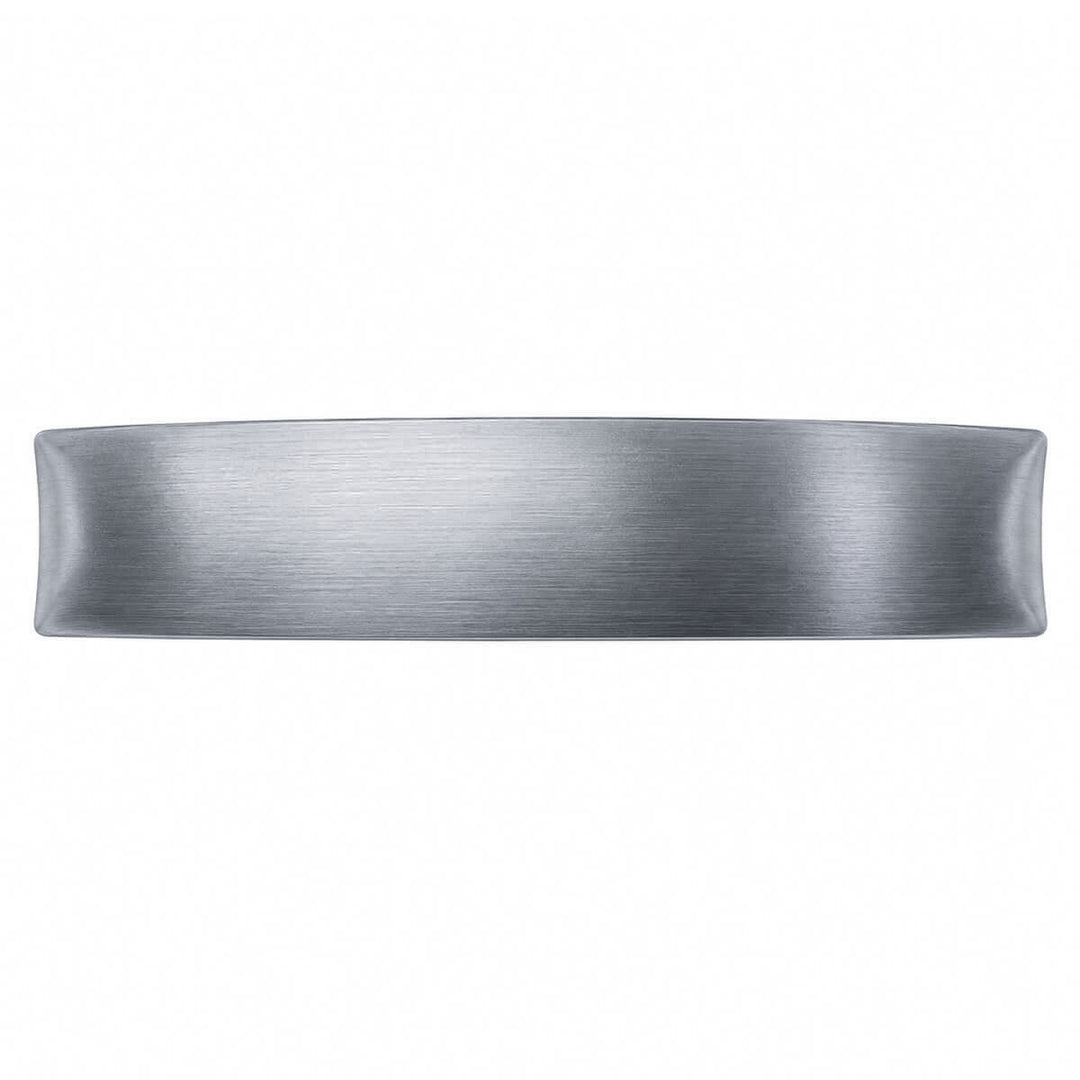 Geschwungene rechteckige Haarspange – Oberfläche mit Satin-Finish