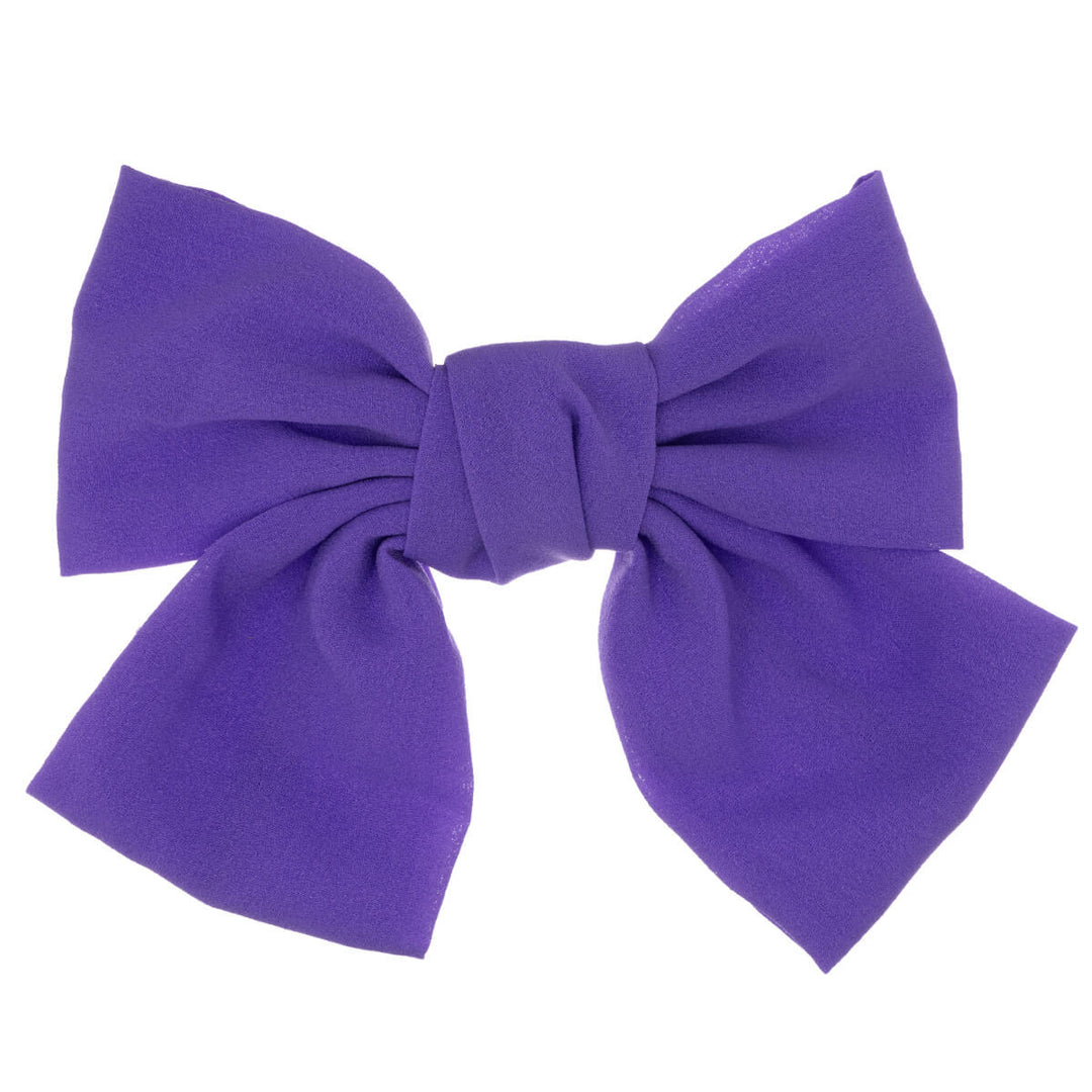 Monochrome hair bow tie hair clip 19cm