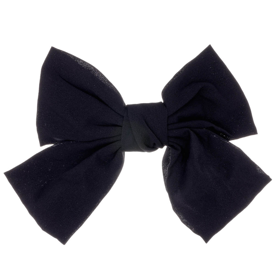 Monochrome hair bow tie hair clip 19cm