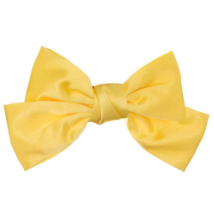 Monochrome satin hair bow tie hair clip 20cm