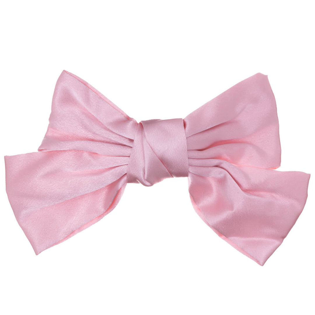 Monochrome satin hair bow tie hair clip 20cm