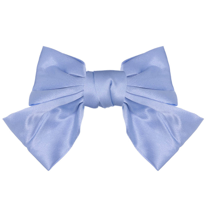 Monochrome satin hair bow tie hair clip 20cm