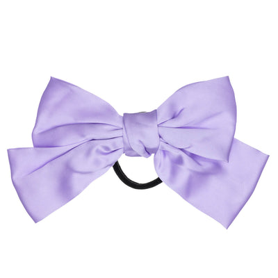 Monochrome satin hair bow tie hair bow 21cm