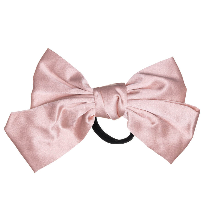 Monochrome satin hair bow tie hair bow 21cm