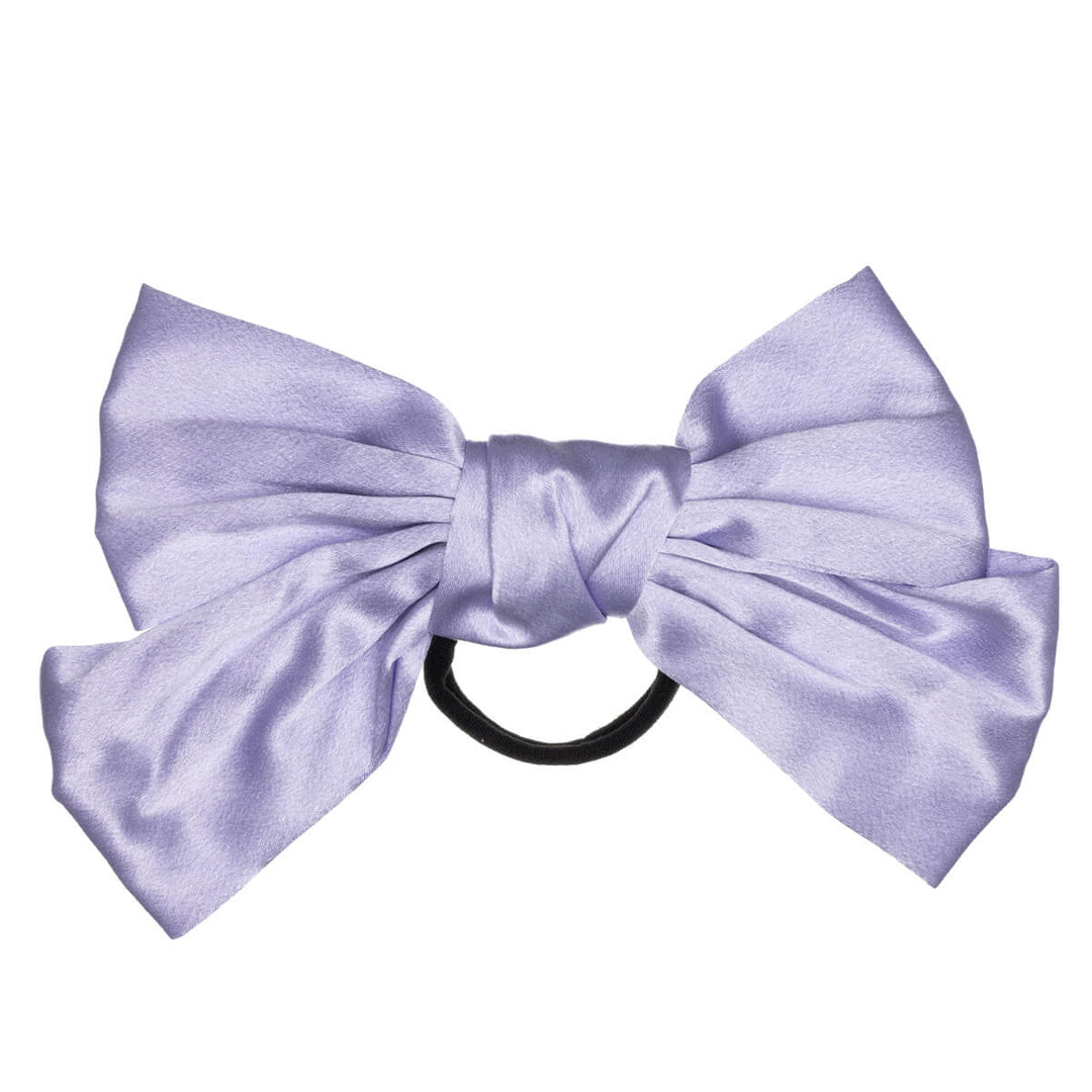 Monochrome satin hair bow tie hair bow 21cm